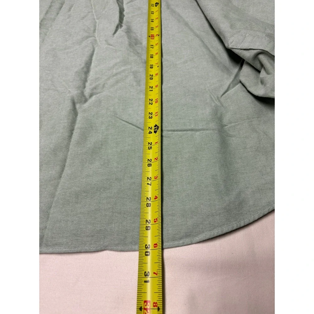 J. Crew Mens XL Sage Green Oxford Cotton Button Down Long Sleeve Shirt